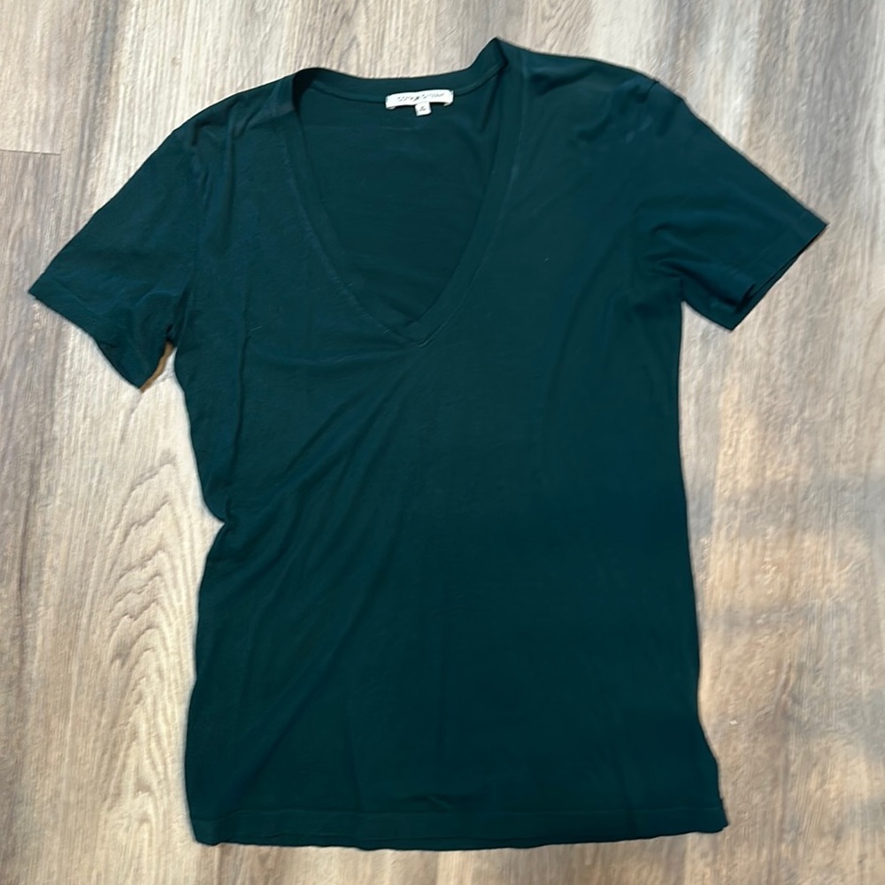 Cotton citizen v-neck top tee XS